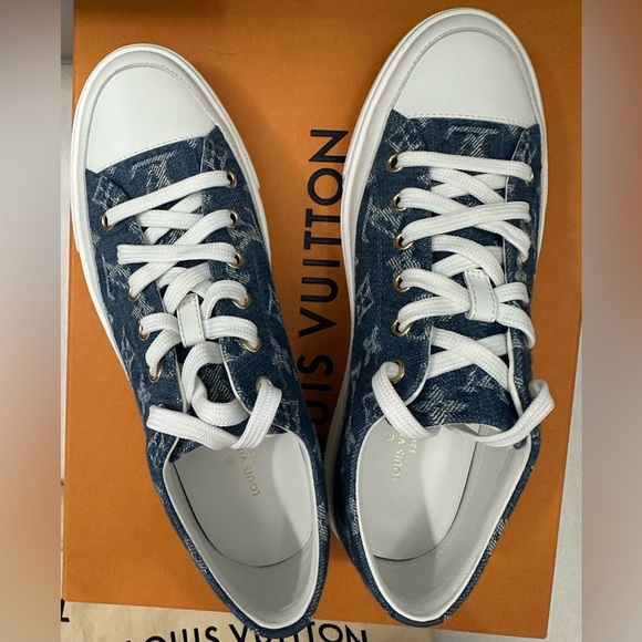 LOUIS VUITTON Stellar denim trainers sneakers 39.5 EU SOLDOUT - Picture 2 of 8